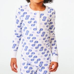 Roller Rabbit Blue and White Kids Pajama Top